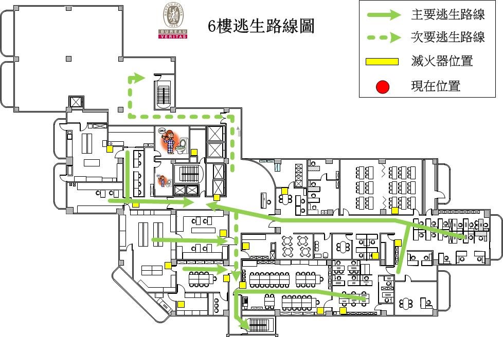CPS EVACUATION MAP-6F